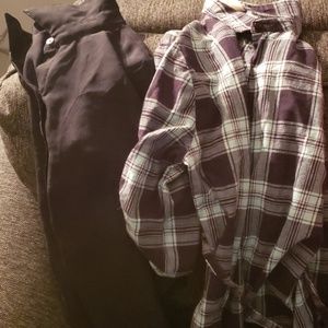 2 long sleeve  10-12 girls  shirts